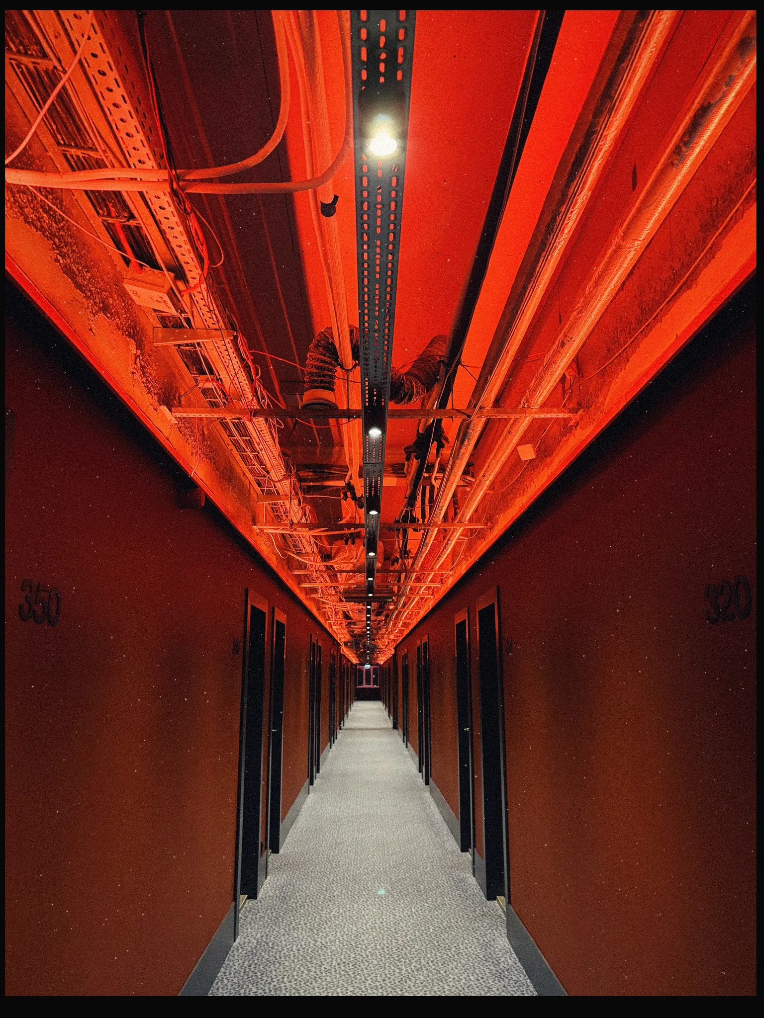 Numbered, in red — Architecture as visual art